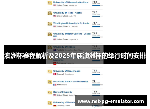 澳洲杯赛程解析及2025年庙澳洲杯的举行时间安排